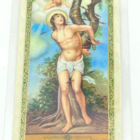 St. Sebastian Laminated Holy Card - Unique Catholic Gifts