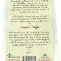 St. Thomas More Laminated Holy Card (Plastic Covered) - Unique Catholic Gifts