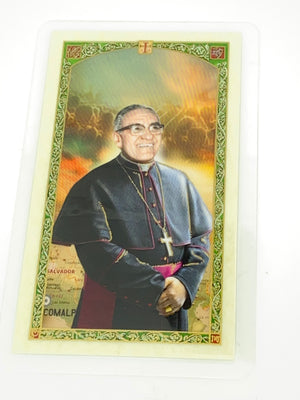 St. Oscar Romero Laminated Holy Card (Plastic Covered) - Unique Catholic Gifts