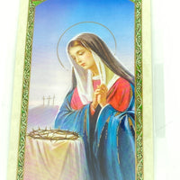 Mother of Sorrows Laminated Holy Card (Plastic Covered) - Unique Catholic Gifts