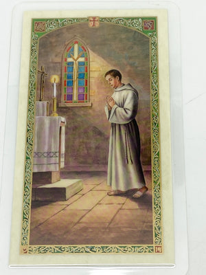 Prayers of the Alter Server Laminated Holy Card (Plastic Covered) - Unique Catholic Gifts