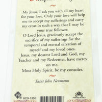 Acceptance Prayer Laminated Holy Card (Plastic Covered) - Unique Catholic Gifts