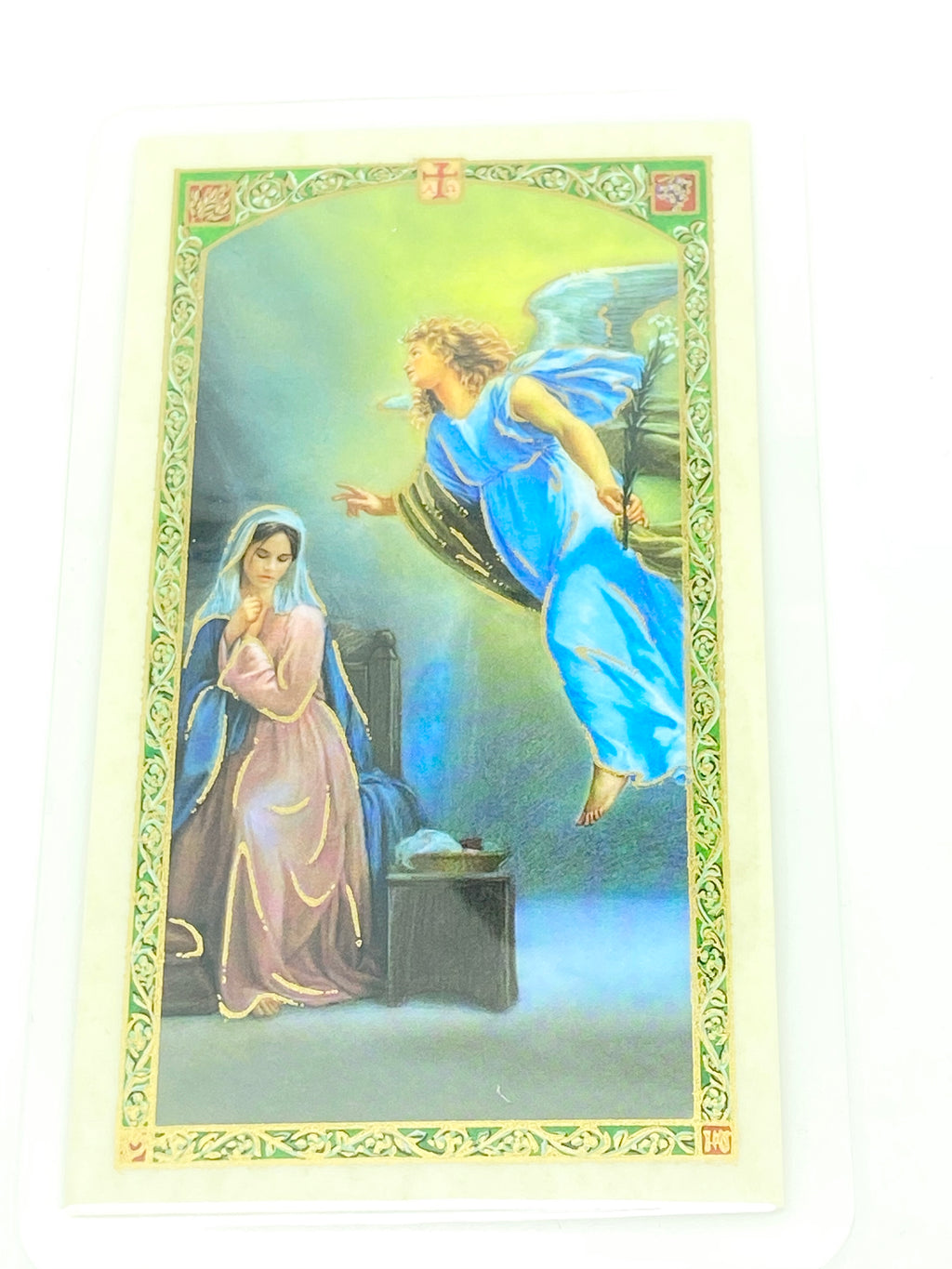 The Angelus Prayer Laminated Holy Card (Plastic Covered) - Unique Catholic Gifts