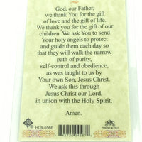 Prayer for Children Laminated Holy Card (Plastic Covered) - Unique Catholic Gifts