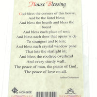 House Blessing Laminated Holy Card (Plastic Covered) - Unique Catholic Gifts