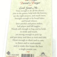 Single Parent Prayer Laminated Holy Card (Plastic Covered) - Unique Catholic Gifts