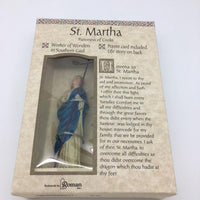 St. Martha Figurine Statue 4" - Unique Catholic Gifts