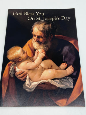 God Bless You on St. Joseph's Day Greeting Card - Unique Catholic Gifts