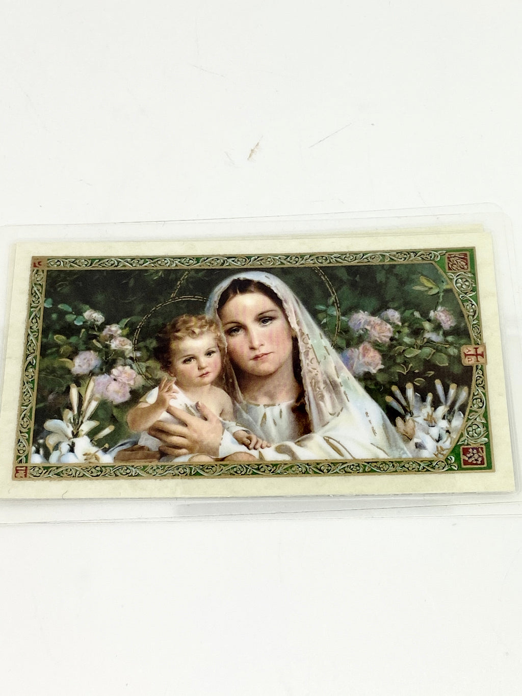 Purity Laminated Holy Card (Plastic Covered) - Unique Catholic Gifts
