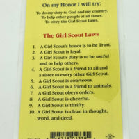 Girl Scout's Oath Laminated Holy Card (Plastic Covered) - Unique Catholic Gifts
