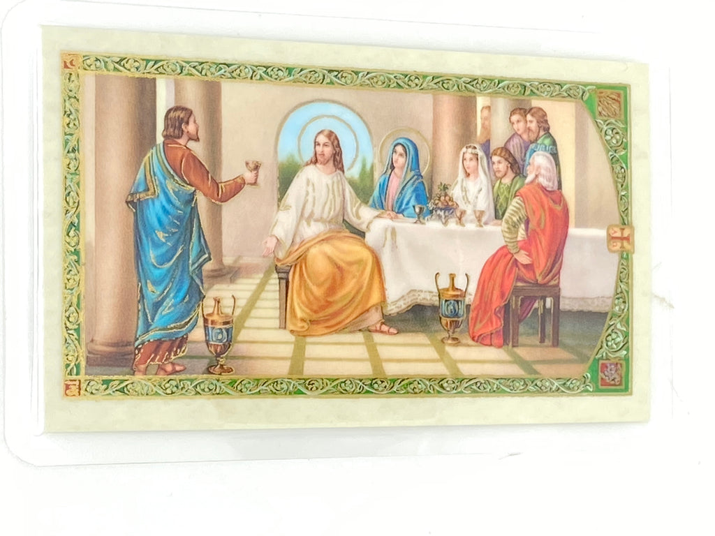 Anniversary Laminated Holy Card (Plastic Covered) - Unique Catholic Gifts