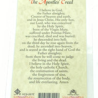 Apostles Creed Laminated Holy Card (Plastic Covered) - Unique Catholic Gifts