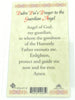 Padre Pio's  Guardian Angel Prayer Laminated Holy Card (Plastic Covered) - Unique Catholic Gifts