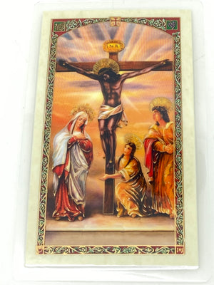 Jesus de Esquipulas Tarjeta laminada (Cubierta de Plástico) - Unique Catholic Gifts