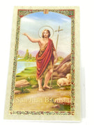 San Juan Batista Tarjeta Sagrada laminada (Cubierta de Plástico) - Unique Catholic Gifts