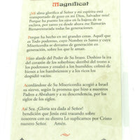 Magnificat Tarjeta Sagrada laminada (Cubierta de Plástico) - Unique Catholic Gifts