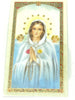 Rosa Mistica Tarjeta Sagrada laminada (Cubierta de Plástico) - Unique Catholic Gifts