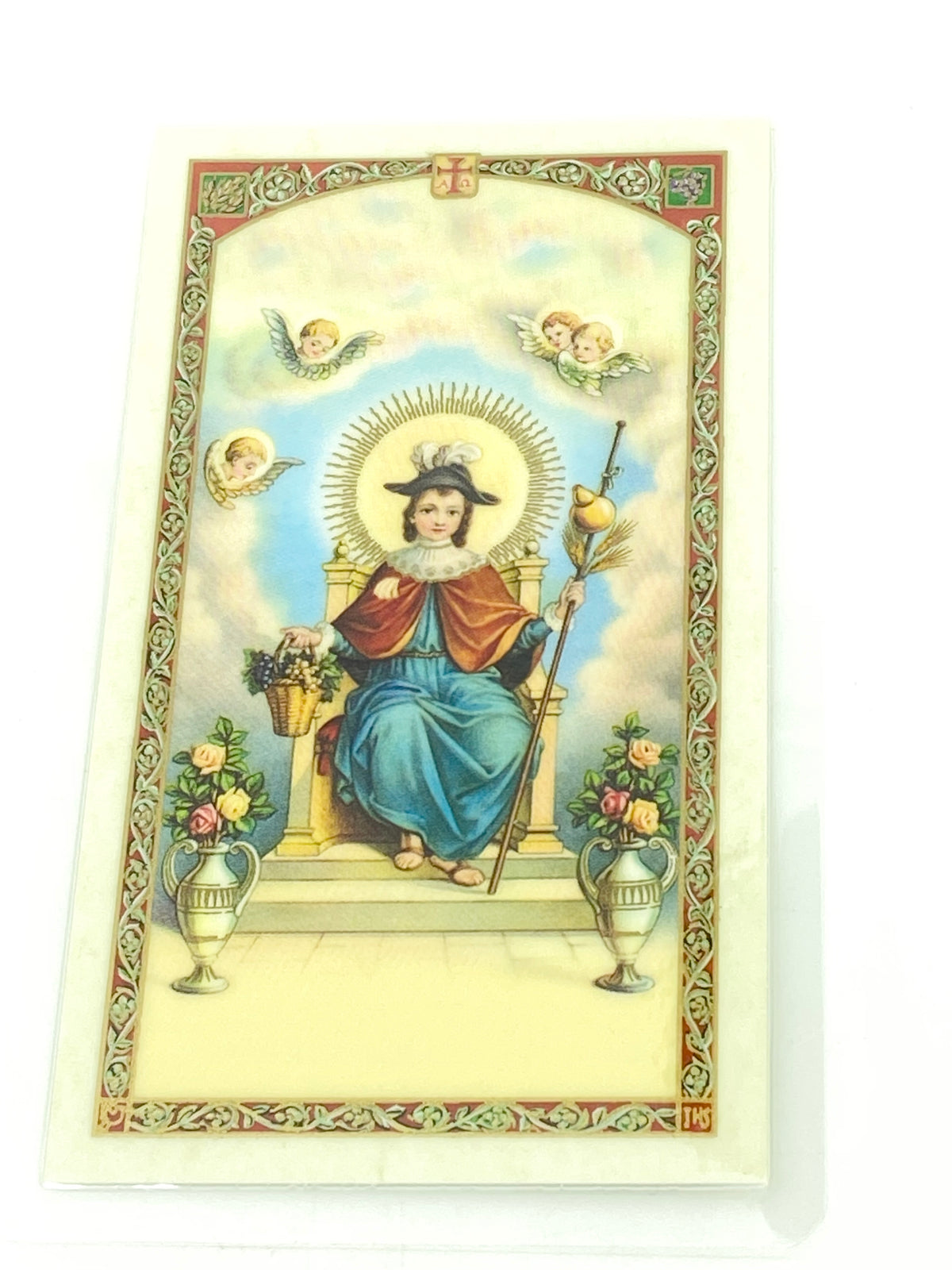 Milagrosisimo Nino de Atocha Tarjeta Sagrada laminada (Cubierta de Plástico) - Unique Catholic Gifts