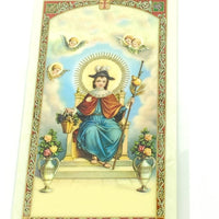 Milagrosisimo Nino de Atocha Tarjeta Sagrada laminada (Cubierta de Plástico) - Unique Catholic Gifts