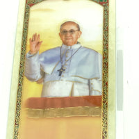 Papa Franciso Tarjeta Sagrada laminada (Cubierta de Plástico) - Unique Catholic Gifts