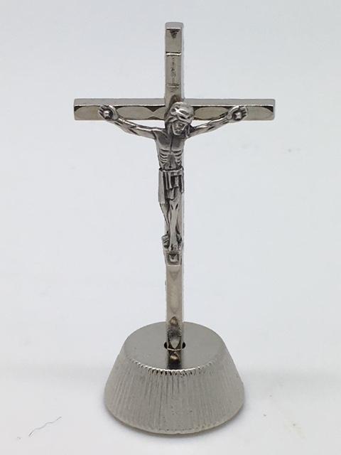 Auto Crucifix Silver (2 3/4") - Unique Catholic Gifts
