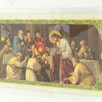 Grace Before Meals Prayer Laminated Holy Card (Plastic Covered) - Unique Catholic Gifts
