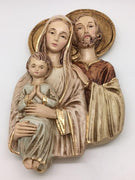 Holy Family wall Plaque (9 x 5") - Unique Catholic Gifts