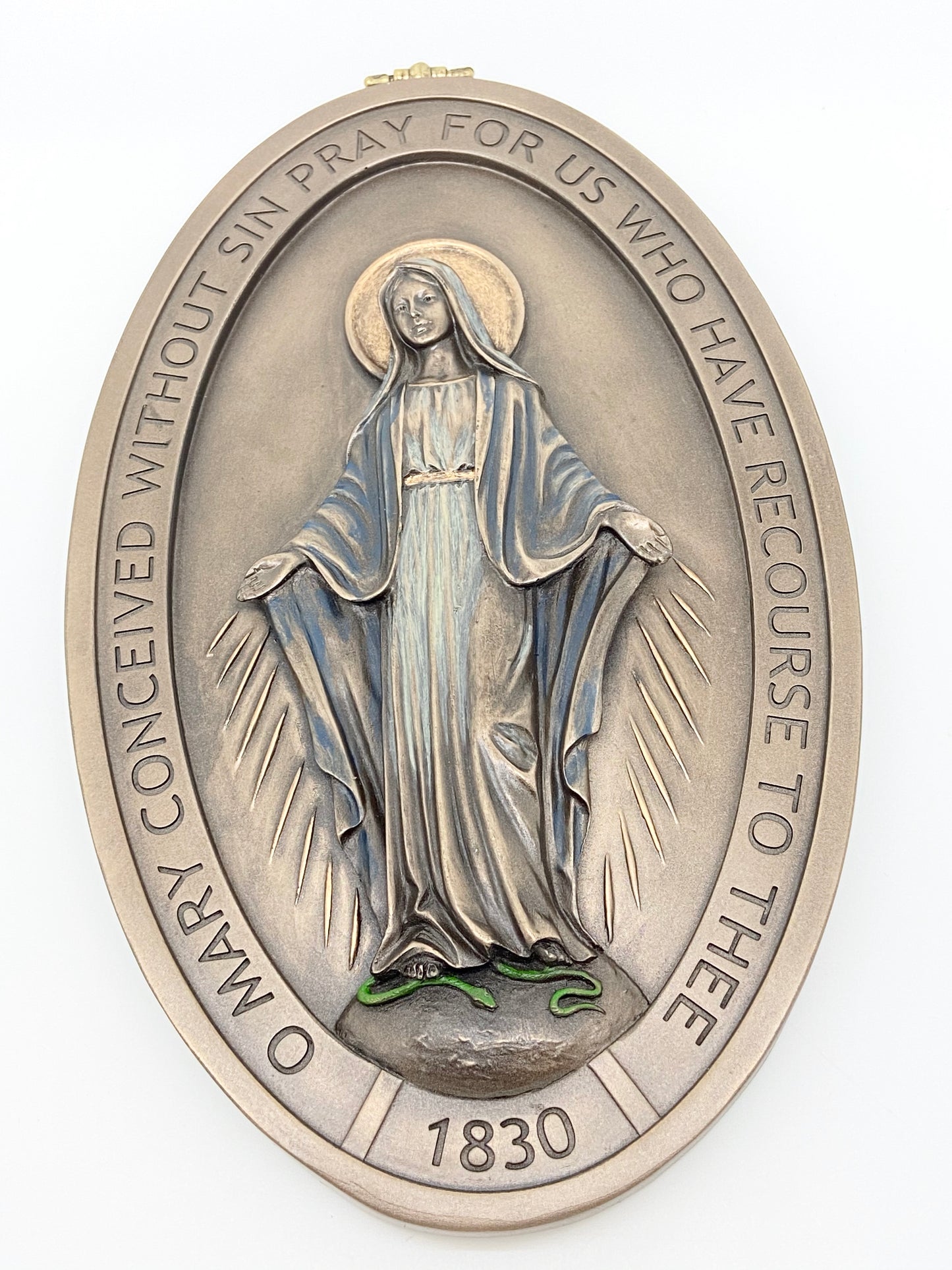 Miraculous Medal Wall Plaque  8 5/8" - Unique Catholic Gifts