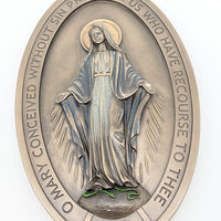 Miraculous Medal Wall Plaque  8 5/8" - Unique Catholic Gifts