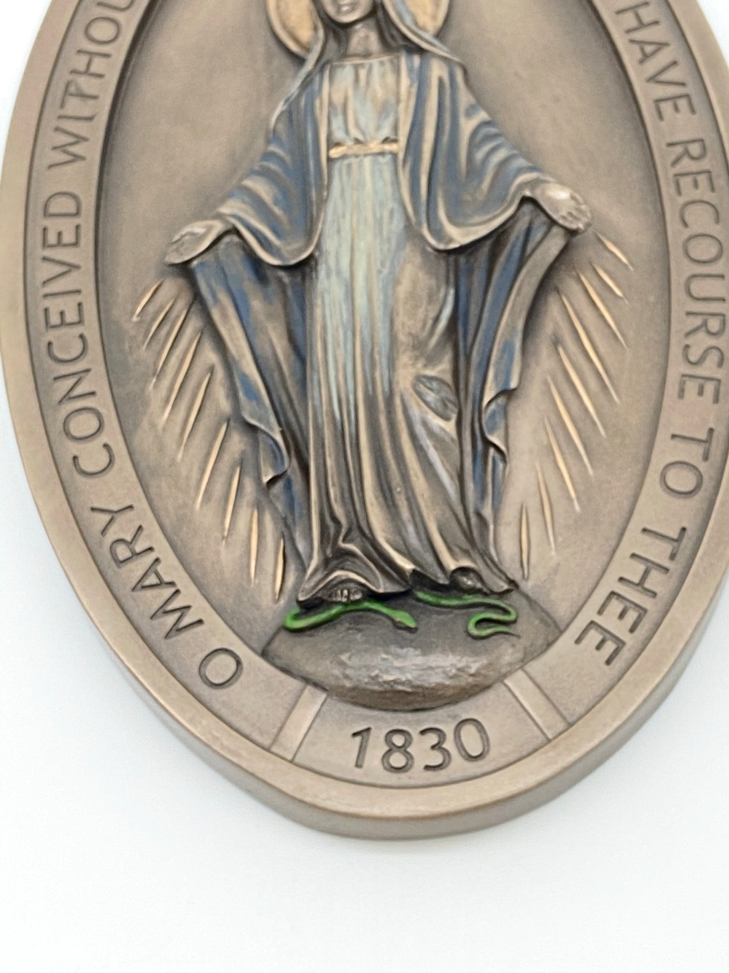 Miraculous Medal Wall Plaque  8 5/8" - Unique Catholic Gifts