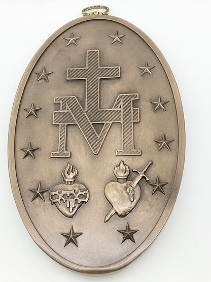 Miraculous Medal Wall Plaque  8 5/8" - Unique Catholic Gifts