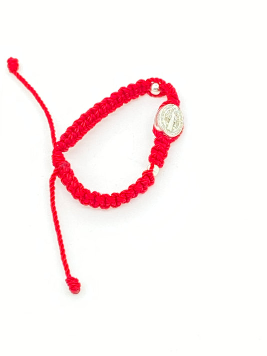 Red St. Benedict Baby Bracelet - Unique Catholic Gifts