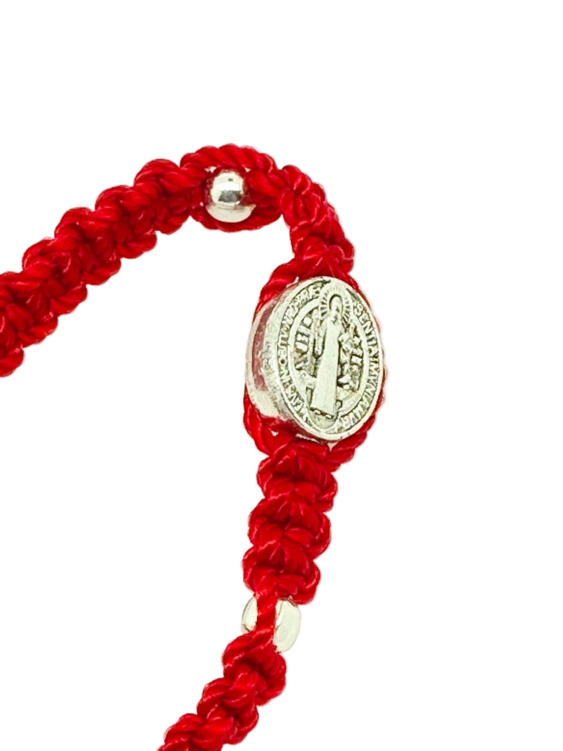 Red St. Benedict Baby Bracelet - Unique Catholic Gifts