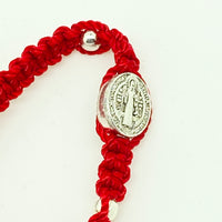 Red St. Benedict Baby Bracelet - Unique Catholic Gifts