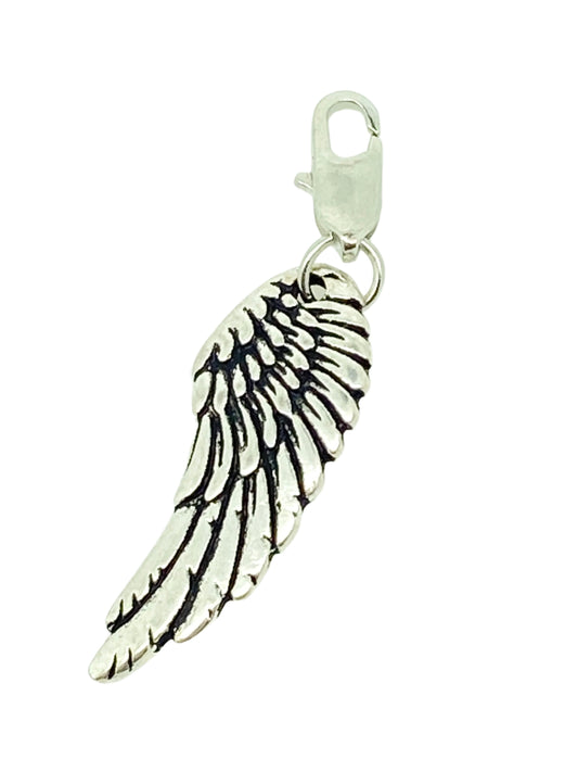 Angel Wing Clip on Pendent 1 1/2" - Unique Catholic Gifts