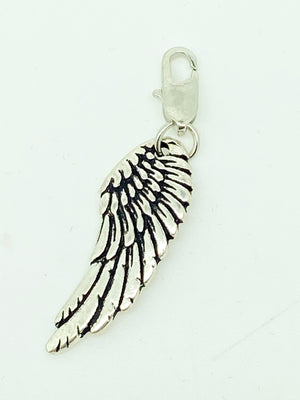 Angel Wing Clip on Pendent 1 1/2