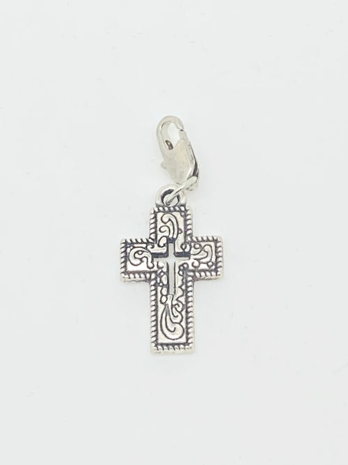 Stylish Cross Clip on Pendent 1 1/2" - Unique Catholic Gifts