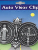 St. Benedict Auto Visor Clip - Unique Catholic Gifts