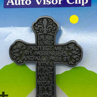 Motorist Prayer Auto Visor Clip (2/1/2 x 1 1/4") - Unique Catholic Gifts