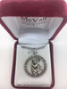 Sterling Silver 1" St Christopher on 24" Chain. - Unique Catholic Gifts