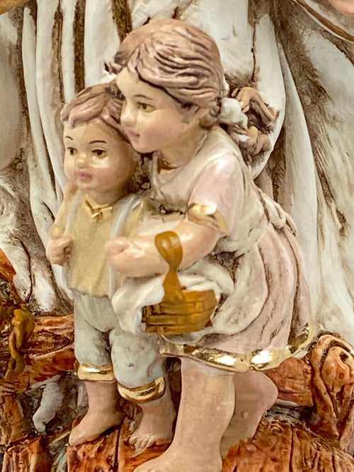Guardian Angel Over the Bridge Statue (8 1/4") - Unique Catholic Gifts