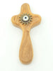 Olive Wood Comfort Cross with a Relic 3-3/4" - Unique Catholic Gifts