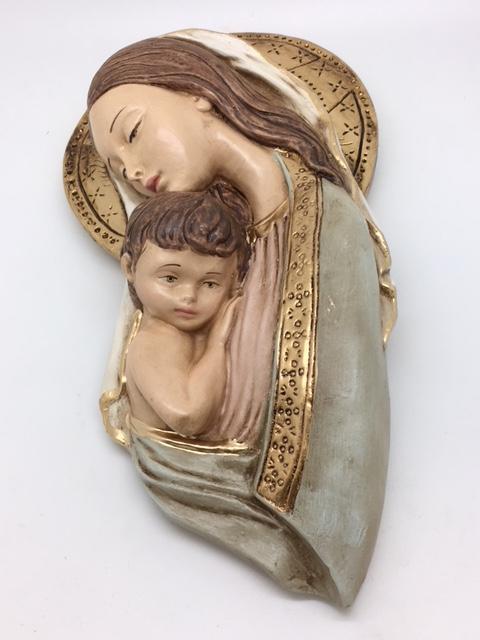 Madonna and Child Wall Plaque (11" x 6") - Unique Catholic Gifts