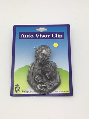 Holy Family Auto Visor Clip - Unique Catholic Gifts