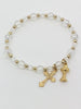 First Communion Clear and Gold Bead Bracelet with Chalice - Unique Catholic Gifts