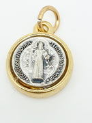 Gold and Silver Benedict Oxi-Medal  3/4" - Unique Catholic Gifts