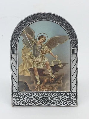 St. Michael the Archangel Easel Standing Plaque - Unique Catholic Gifts