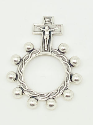 Crucifix Finger Rosary Ring - Unique Catholic Gifts