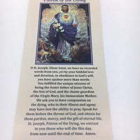 Prayer to Saint Joseph Patron of the Dying (card) - Unique Catholic Gifts