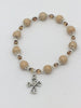 Natural River Stone Rosary Bracelet - Unique Catholic Gifts